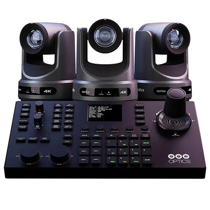 PTZOptics PT20X4K-PRODUCER-SJOY (3) Pt20X-4K-Gy-G3 (1) Pt-Superjoy-G1 Ip / Serial Joystick & Cmp