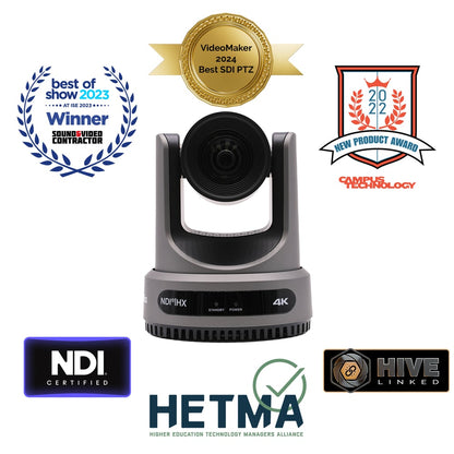 PTZOptics PT20X-STUDIO-4K-GY-G3 Studio 4K, A Hive-Linked Camera Featuring 20X Optical Zoom, 4K