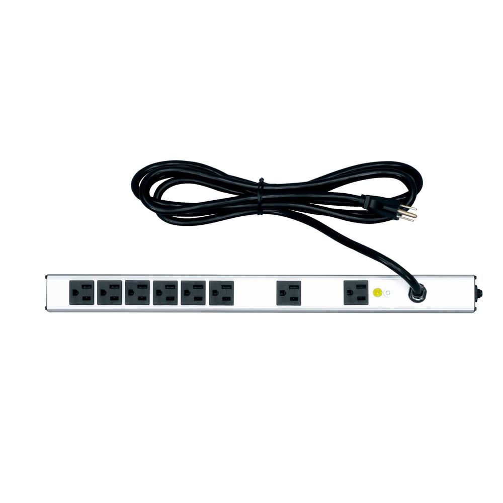 Middle Atlantic PWR-8-V Essex 8 Outlet, 15A Vertical Power Strip, Corded, 18"