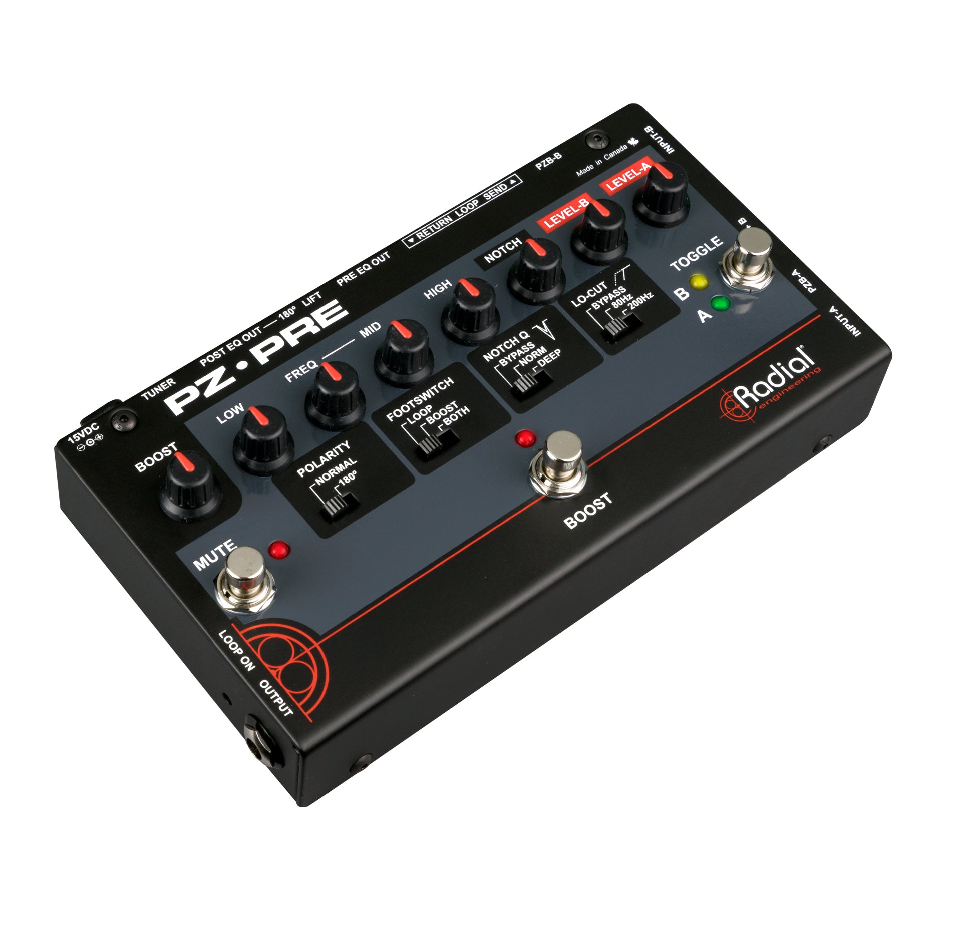 Radial PZ-Pre Acoustic Instrument Preamp – SoundPro