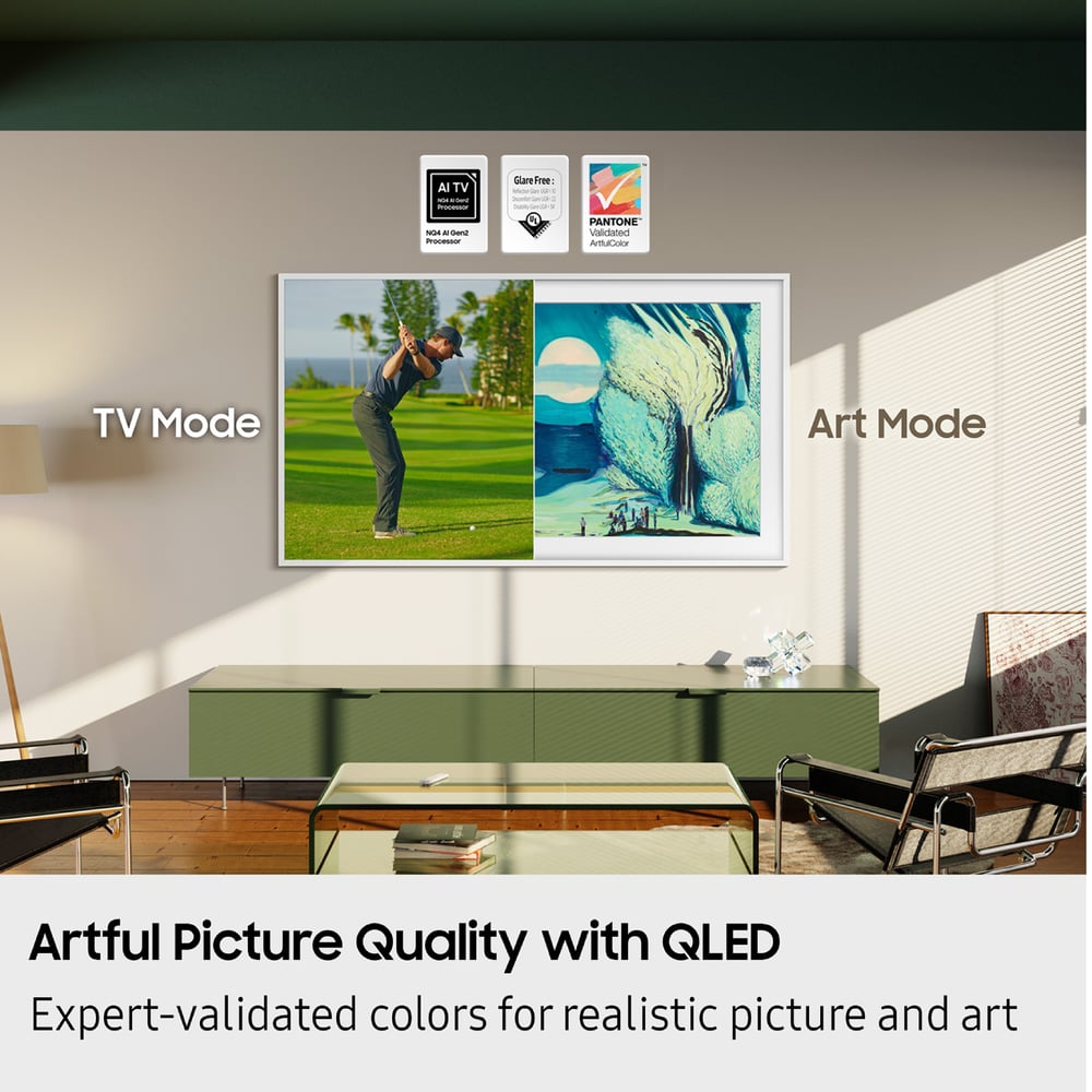 Samsung QN65LS03FAFXZA 65" The Frame Qled 4K Qhdr, 3840X2160, 120Hz, Wifi, Rs-232C