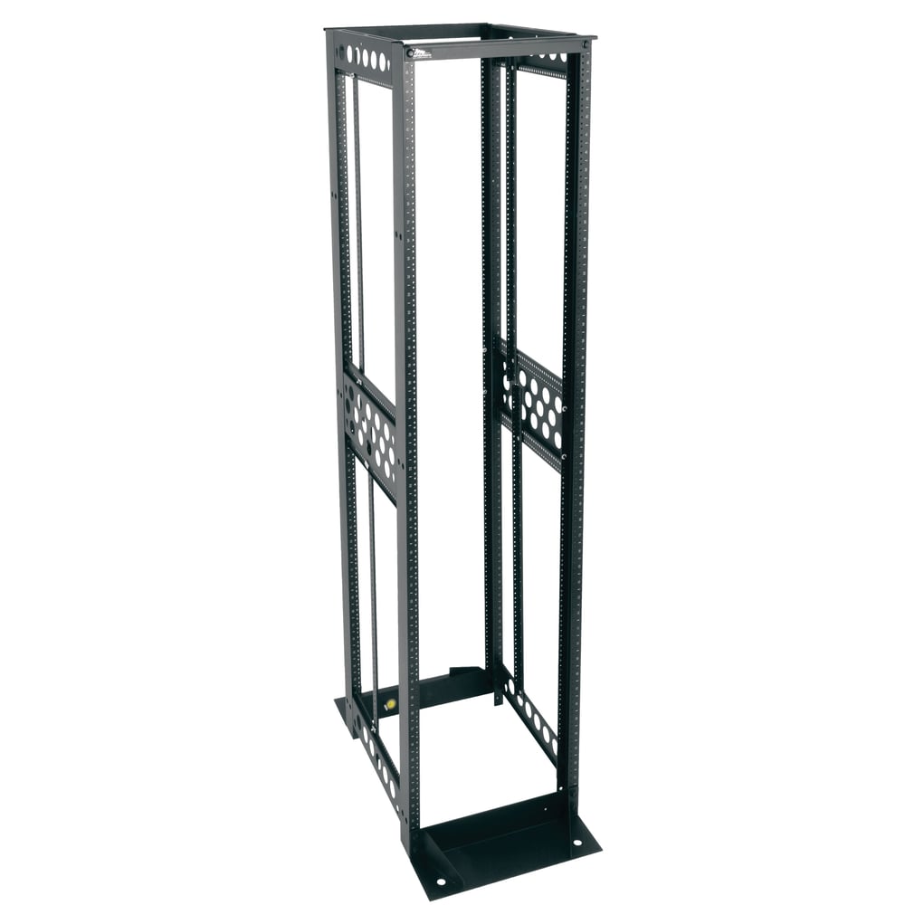 Middle Atlantic R412-4524B 45Sp 4-Post Frame Rack, 12/24, Blk