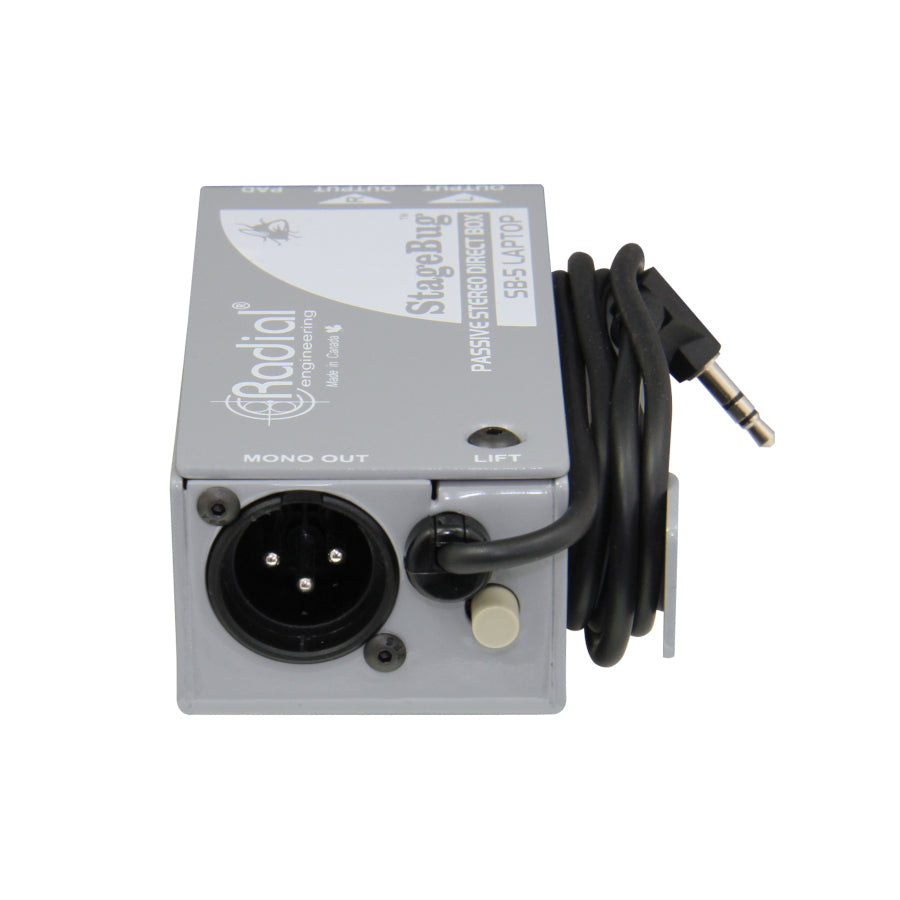 Radial StageBug SB-5 Compact Stereo Laptop Direct Box right