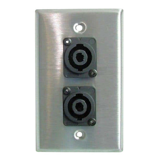 Rapco-Horizon SP-2NL4 Wall Plate with Neutrik Connectors