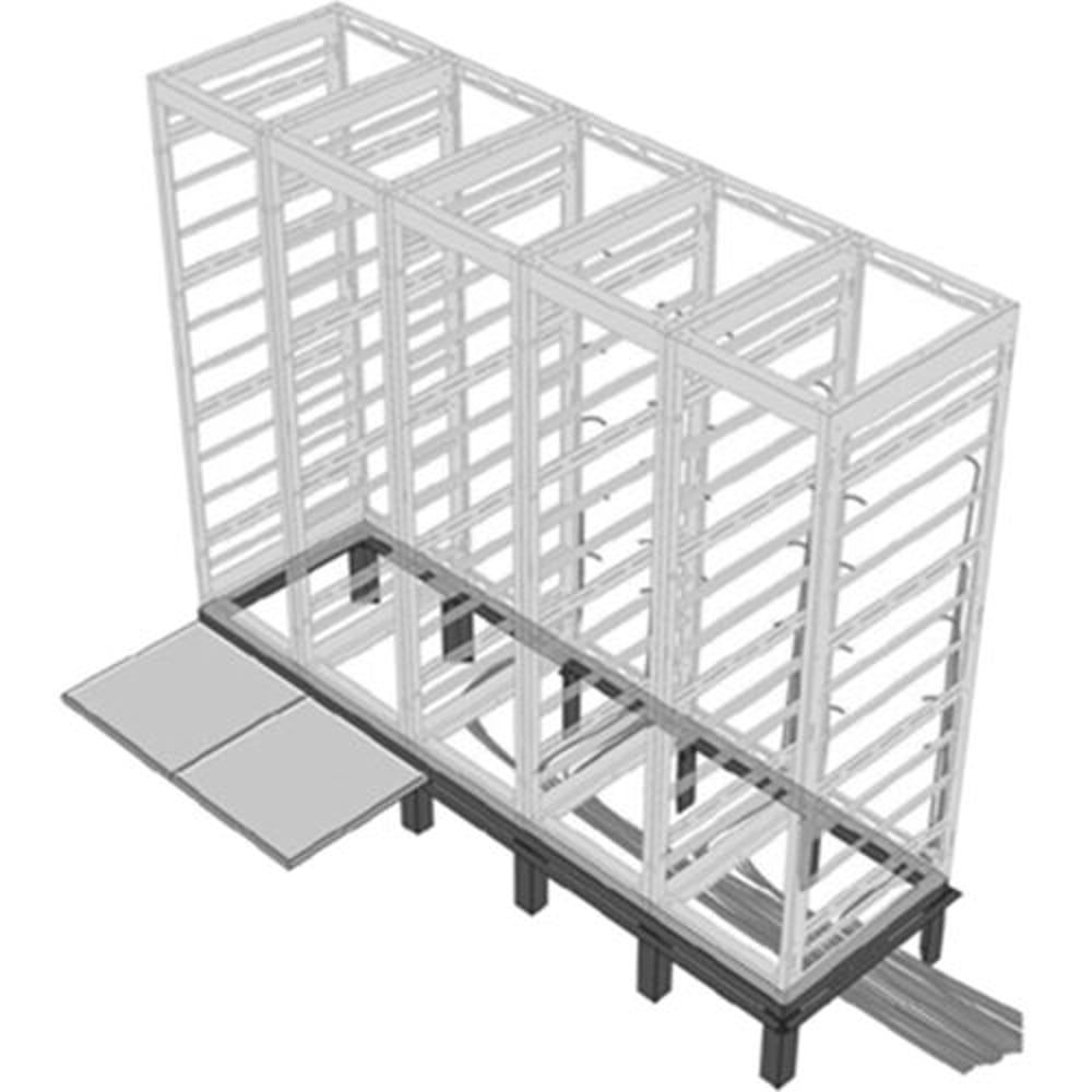 Middle Atlantic RIB-2-WMRK-36 2 Bay Riser Base 36"Deep Wmrk