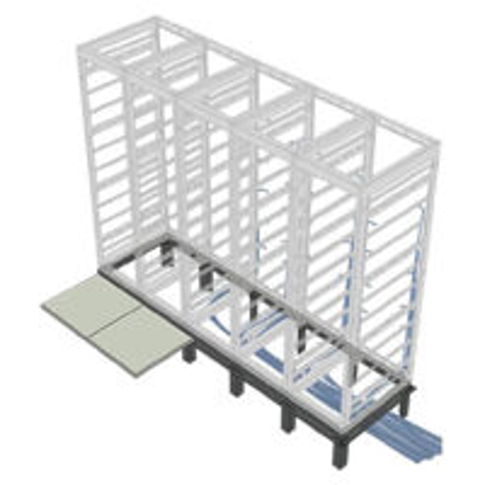 Middle Atlantic RIB-3-BGR-32 3 Bay, 32D, Riser Base