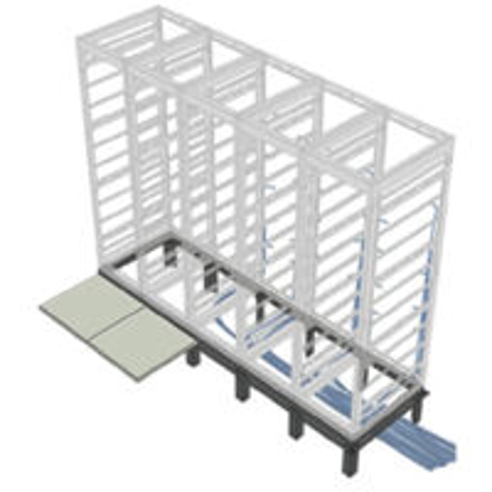 Middle Atlantic RIB-5-BGR-32 5 Bay, 32D, Riser Base