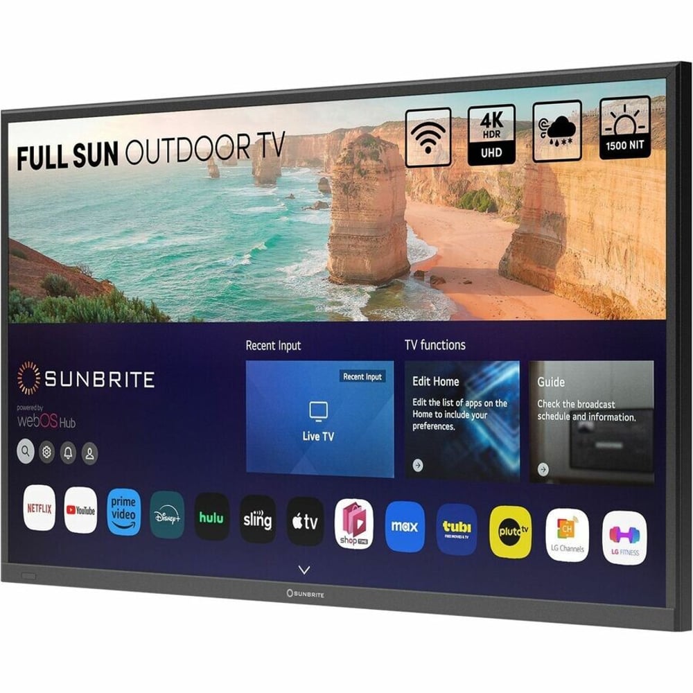 SUNBRITE SB-FS-65-BL 65" Solis Series - Smart Outdoor Tv - Full Sun - 4K Uhd Hdr