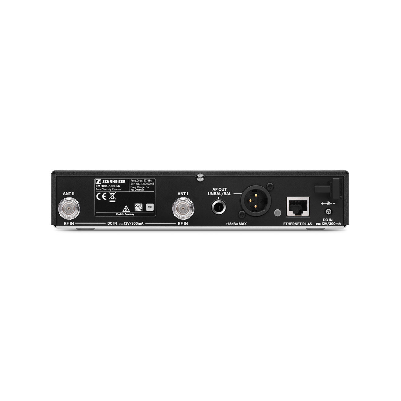 Sennheiser EM 300-500 G4 True Diversity Half-Rack Receiver back