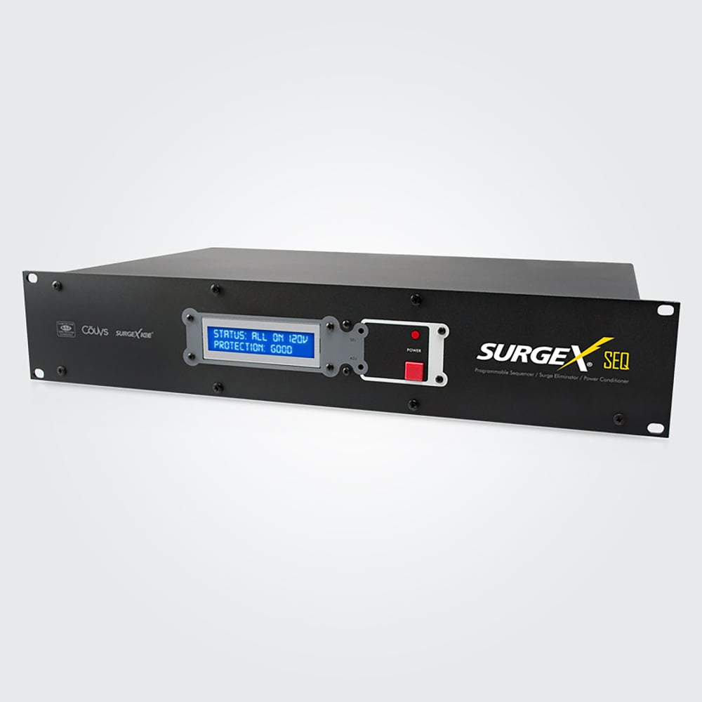 SurgeX SEQ Sequencing Surge Eliminator And Power Conditioner W/Remote, 2Ru