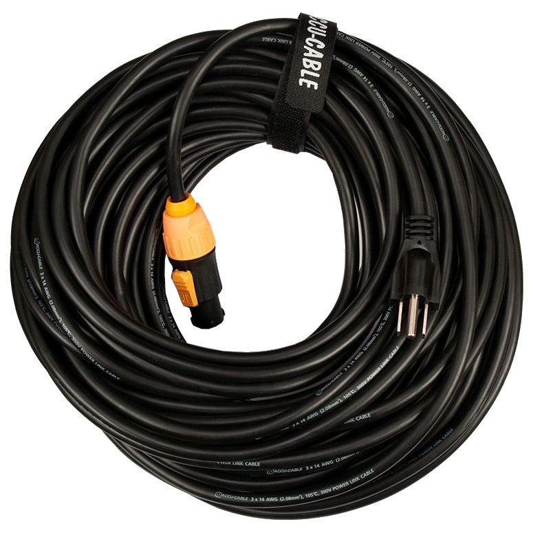 ADJ SIP1MPC IP65 Power Twist Lock to Edison Plug Cable 100