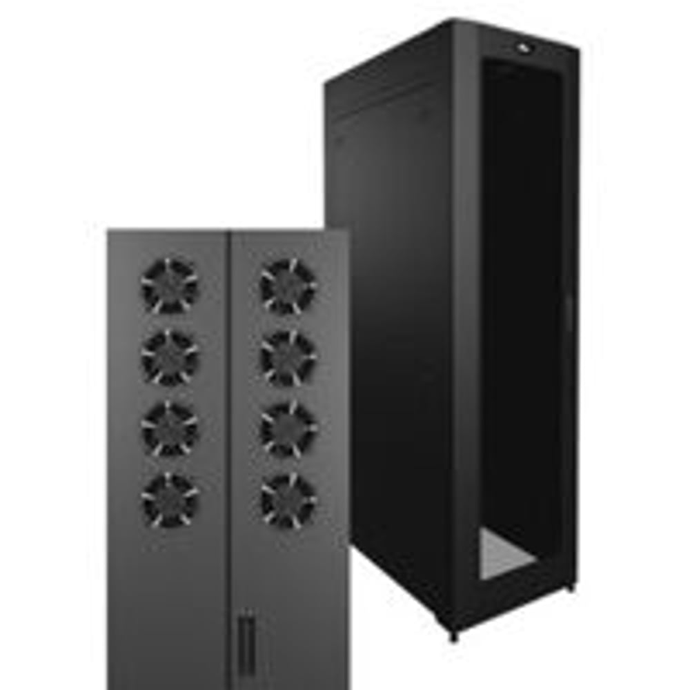 Middle Atlantic SNE24H-4542-A2 24"W, 45Sp, 42"D Config H, F/R Active Encl, Bk