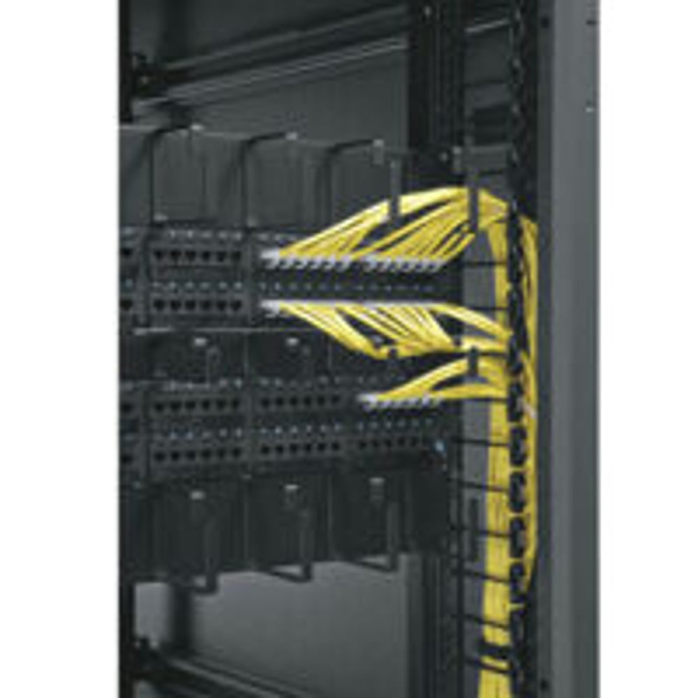 Middle Atlantic SNE-IVCMF-42 41Sp, Vert 4" Plastic Finger, 1 Side, For Sne