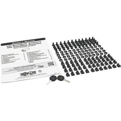 TRIPPLITE SR24UBFFD Smartrack 24U Standard-Depth Half-Height Rack Enclosure For Harsh Enviro