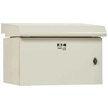 TRIPPLITE SRN3RG6UDP Smartrack Industrial Enclosure - Nema 3R, Wall Mount, Metal, Locking, Fan With Thermal Switch, 20.5 In. Depth, 6U, Gray