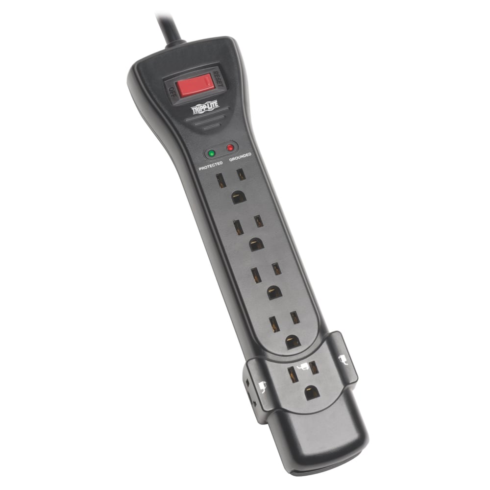 TRIPPLITE SUPER725B Surge Protector Power Strip 7 Outlet 25 Ft Cord Black 2160