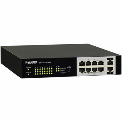 Yamaha SWX2210P-10G 10-Port, L2 124W Poe Network Switch With 8 Poe Ports; 1/2Ru