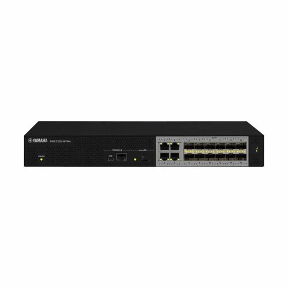 Yamaha SWX3220-16TMS 16-Port, L3 Multigigabit Network Switch With 12 Sfp+ Ports; 1Ru