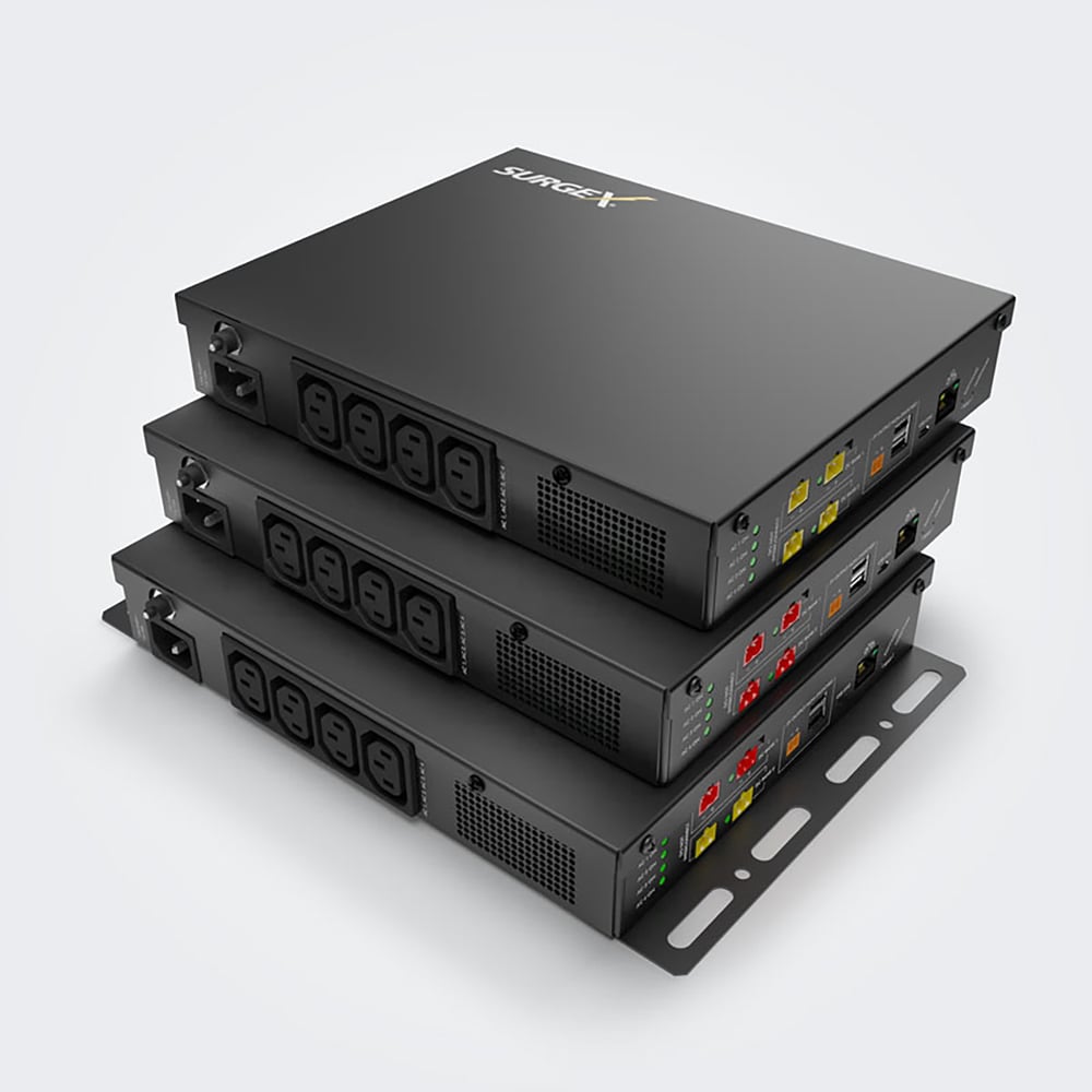 SurgeX SX-DC-8-24-120 Ac/Dc Multistage Surge Suppression, 4 Iec 120V/15A(Ac), (4) 24V Dc Ports, (2) 2.5 Usb Ports