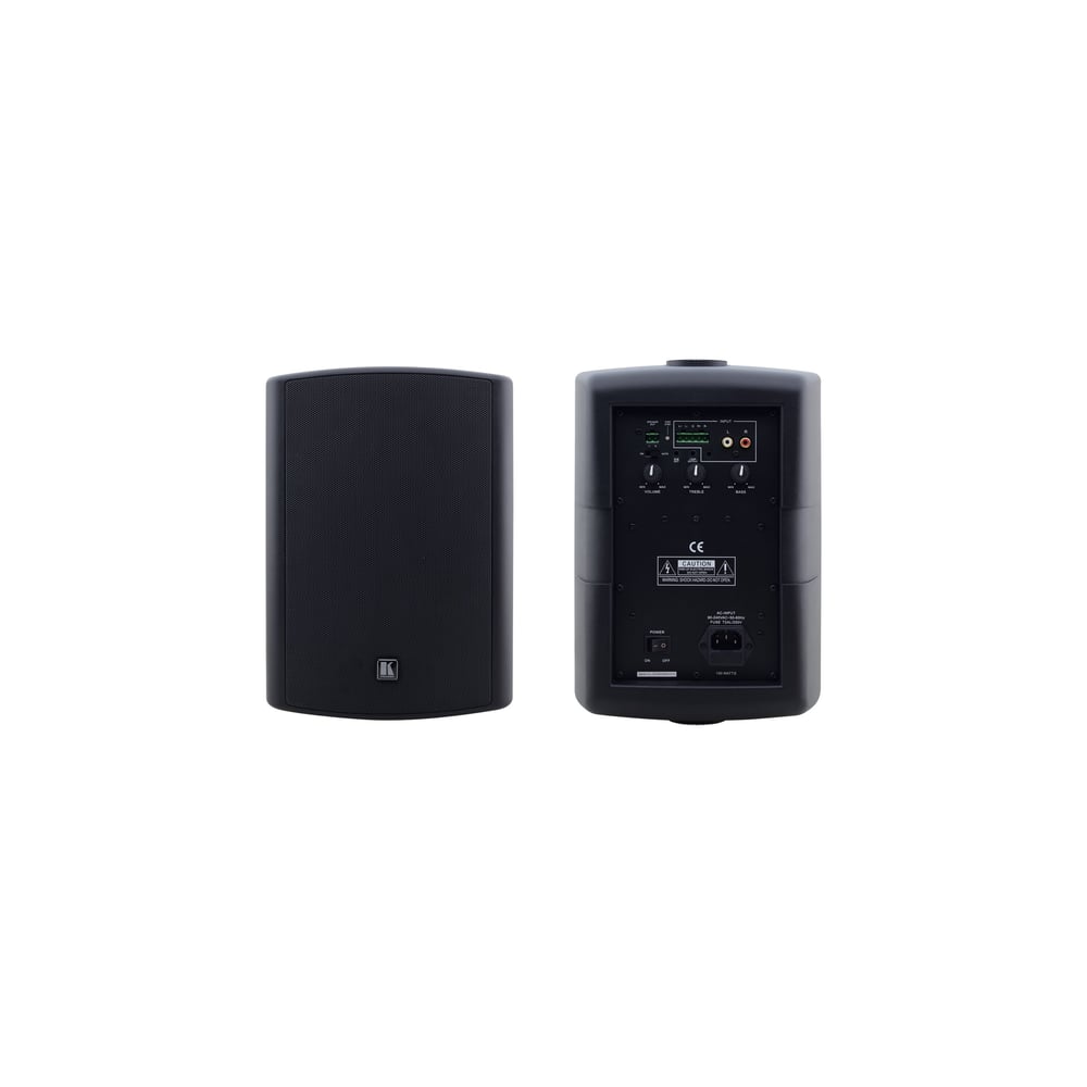Kramer 82-000055 6.5Inch, Onwall 2Way Powered Speakers - Black