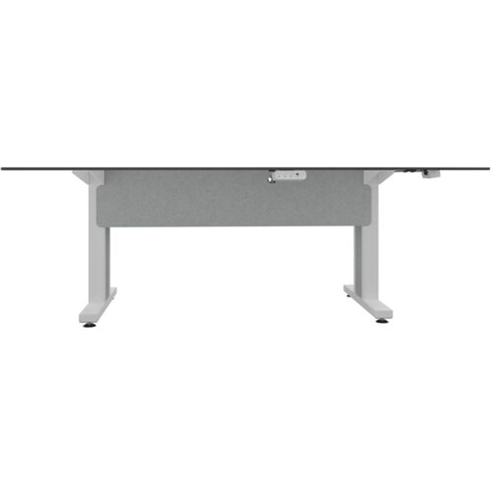 Middle Atlantic TBL-ANG-3P-CH-WW Forum 3 Person Angle Table, 38" Counter Height, Light Finish