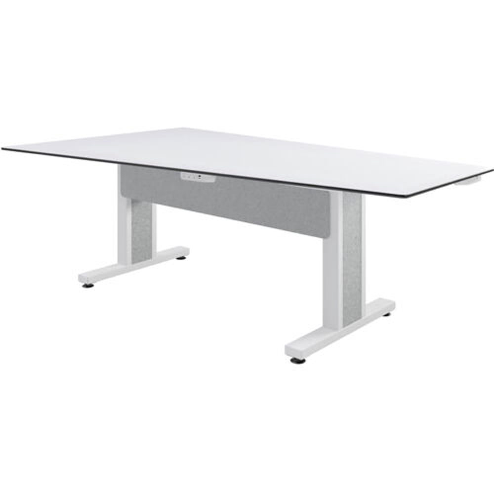 Middle Atlantic TBL-ANG-5P-SH-WW Forum 5 Person Angle Table, 30" Seated Height, Light Finish