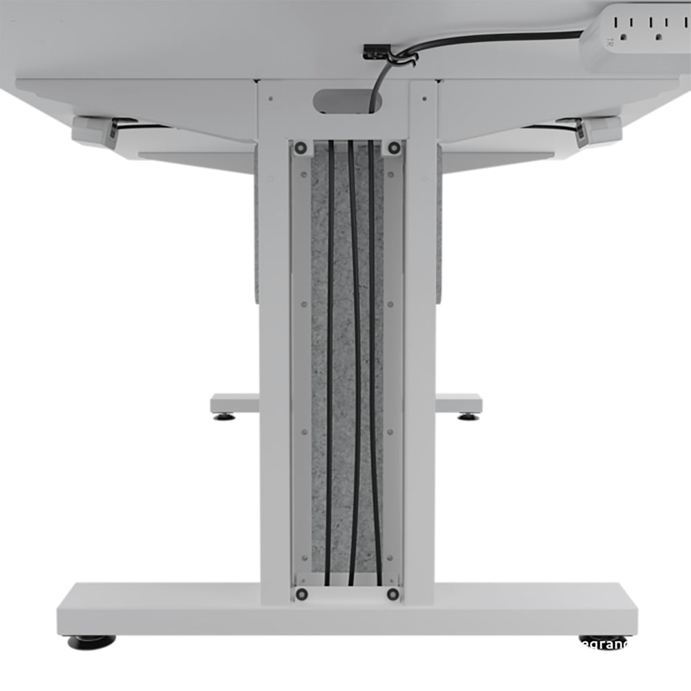 Middle Atlantic TBL-ANG-5P-SH-WW Forum 5 Person Angle Table, 30" Seated Height, Light Finish