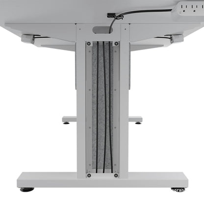 Middle Atlantic TBL-ANG-5P-SH-WW Forum 5 Person Angle Table, 30" Seated Height, Light Finish