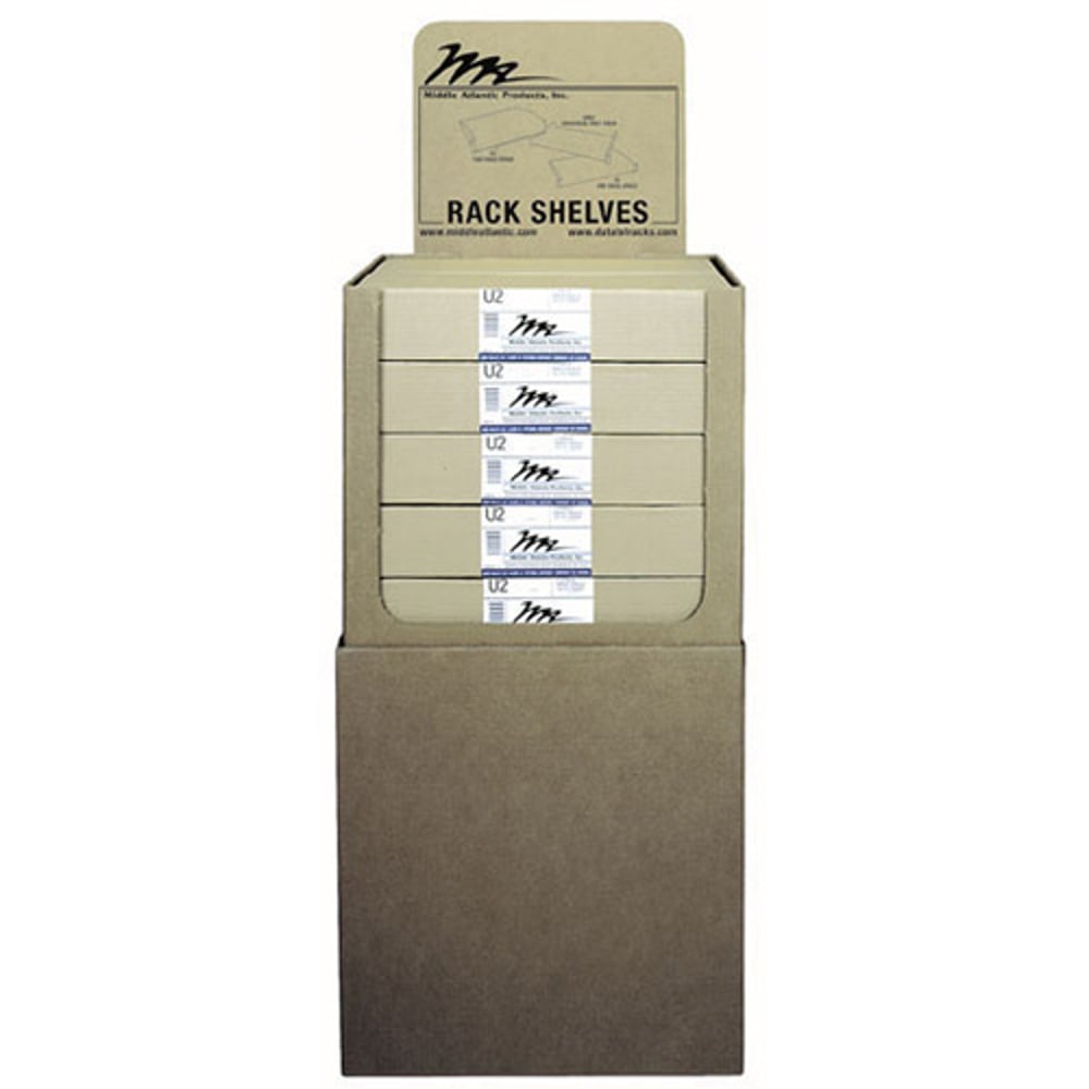 Middle Atlantic U2-RP6 6Pc. U2 Rackshelf Pack