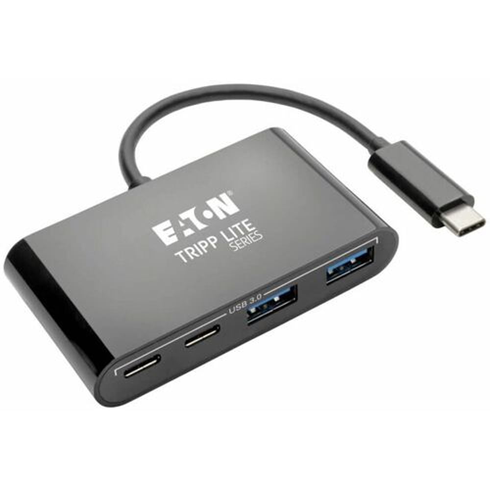 TRIPPLITE U460-004-2A2CB 4-Port Usb-C Hub, Usb C To 2X Usb-A, 2X Usb-C, Usb 3.0, Black