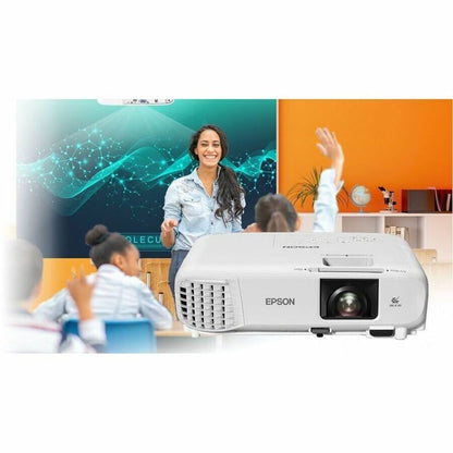 Epson V11HB51020 Powerlite E24 Classroom Projector, Xga, 3600 Lumens, 3Lcd