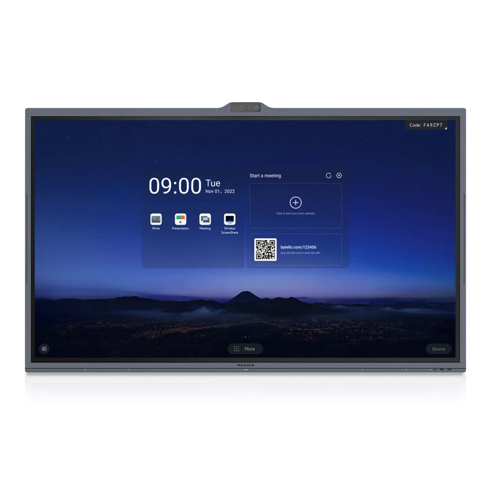 MAXHUB V8630 Viewpro Series 86" All-In-One Conference Ifp, 4K, 2 Cam, 8 Mics, 2 Spk