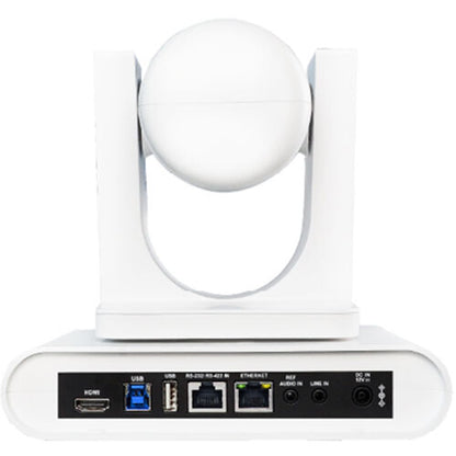LUMENS VC-TR60A DANTE AV-HW Taa 12X Optical Zoom, 4K Dante Av-H Dual Lens Voice Tracking Cam-White