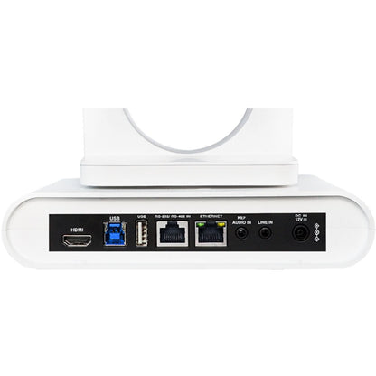LUMENS VC-TR60A DANTE AV-HW Taa 12X Optical Zoom, 4K Dante Av-H Dual Lens Voice Tracking Cam-White
