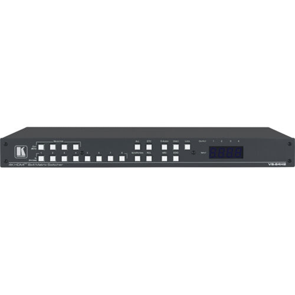 Kramer 20-00011730 8X4 4K Hdr Hdcp 2.2 Matrix Switcher W/ Digital Audio Routing