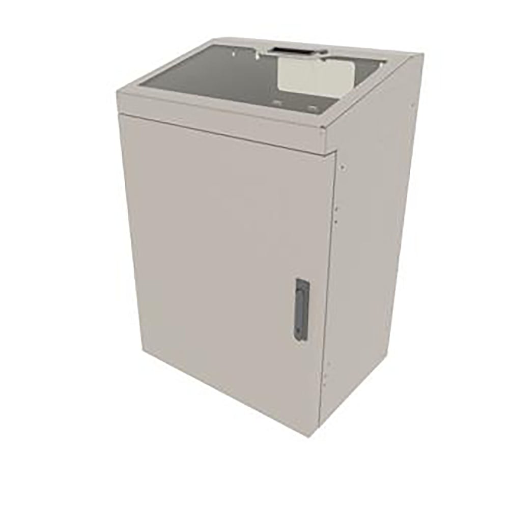 Middle Atlantic VWM-PD-8-36K-PW 8Sp.Low Profile Wall Rack, Plexi Top, Putty
