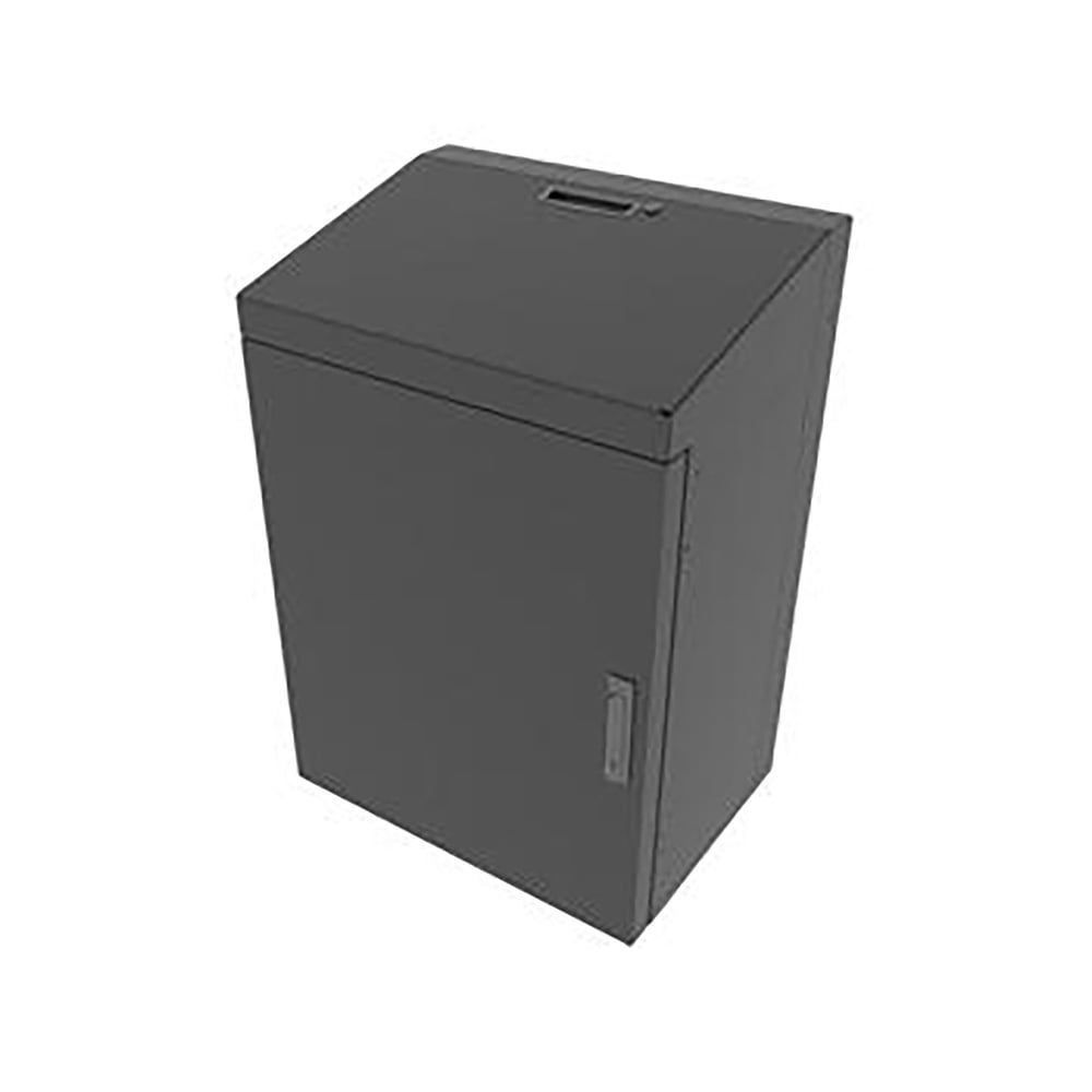 Middle Atlantic VWM-SD-8-36K-BW 8Sp, Low Profile Wall Rack, Solid Top, Black