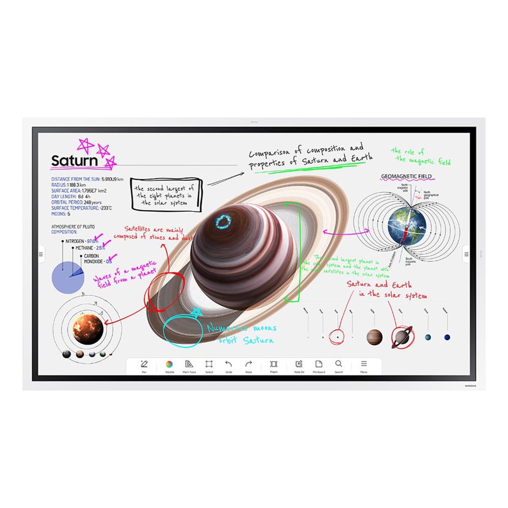 Samsung WM55B 55In Flip Pro All-In-One Digital Flipchart Collaborative Display