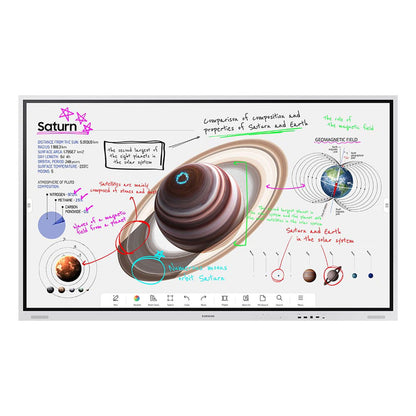 Samsung WM75B Flip Pro 75" 4K Interactive Touchscreen LED Display