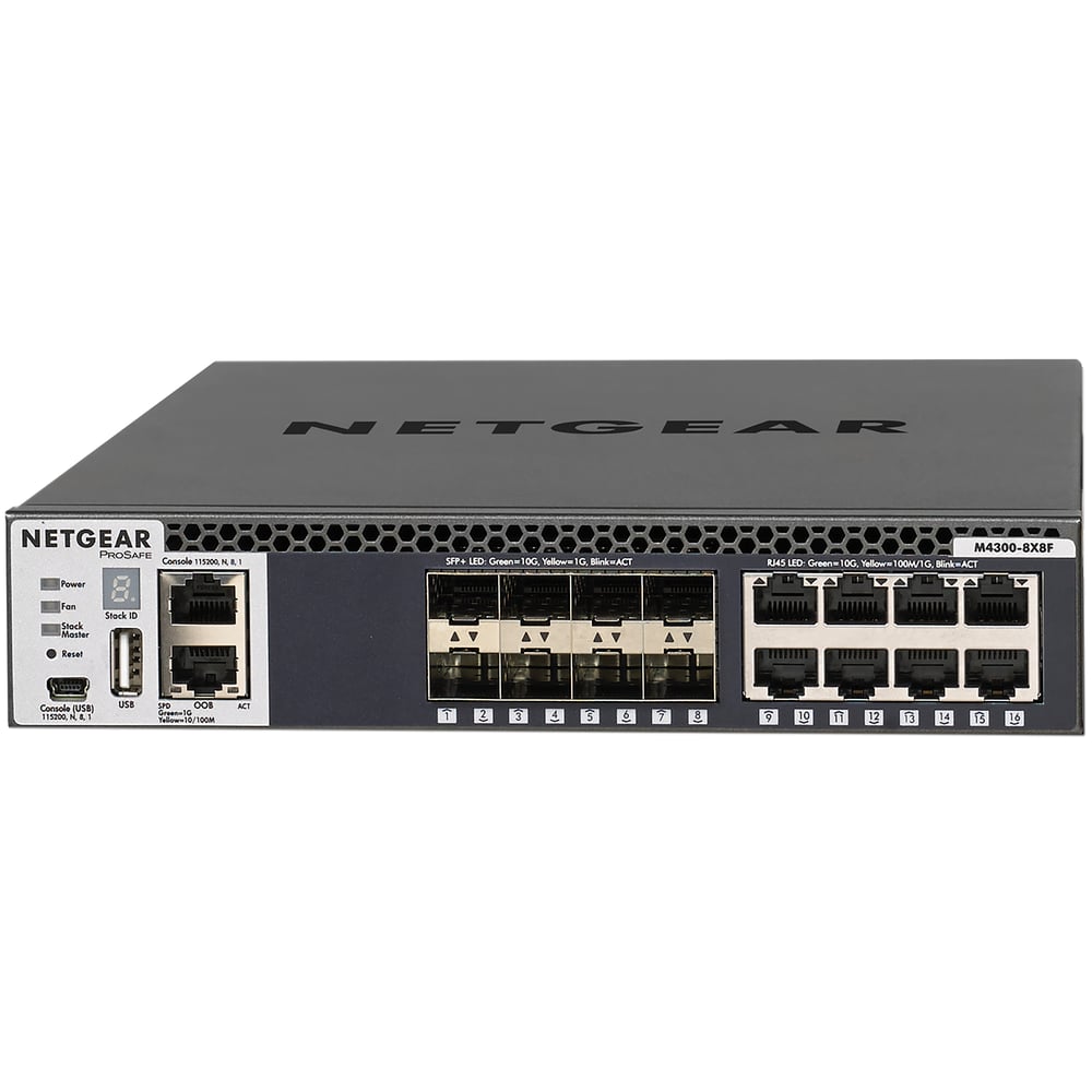 NETGEAR XSM4316S-100NES M4300-8X8F Managed Switch