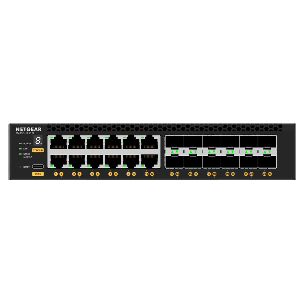 NETGEAR XSM4324-100NES 24Pt M4350-12X12F Managed Switch
